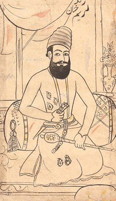 Lot 75 - A Sketch of Abbas Mirza Nayeb-Saltaneh