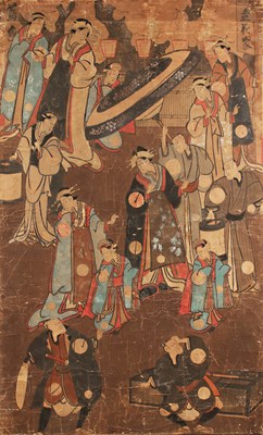 Lot 180 - Large Japanese Painting