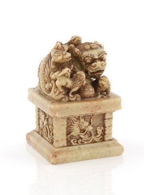 Lot 143 - A Chinese Soapstone Seal