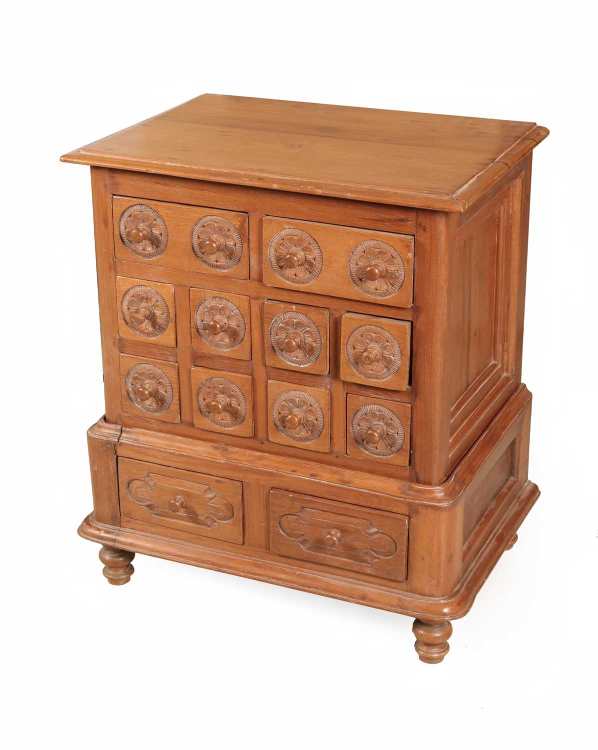 Lot 48 - Carved Anglo-Indian Chest of Drawers