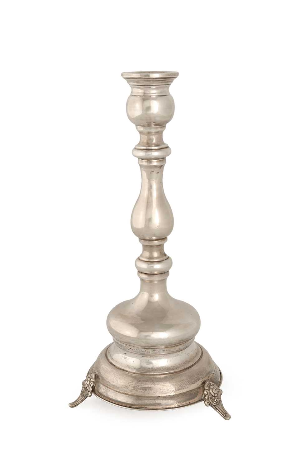 Lot 55 - Silver Candlestick