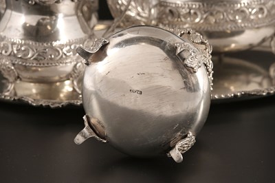 Lot 54 - A Five Piece Silver Tea Set