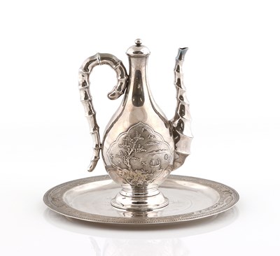 Lot 108 - Vietnamese Export Silver Ewer and Tray
