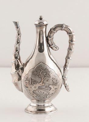 Lot 108 - Vietnamese Export Silver Ewer and Tray