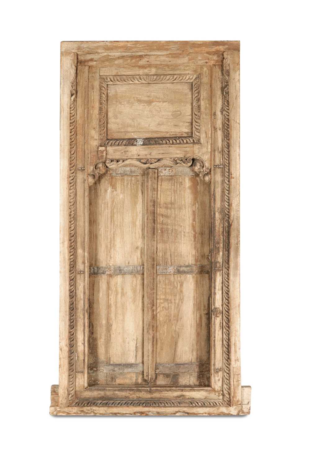 Lot 45 - Indian Carved Wooden Door with Frame