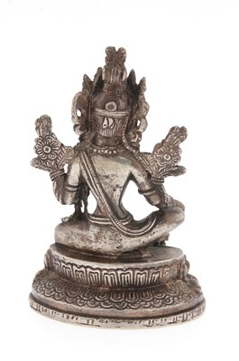 Lot 8 - A Tibetan Silver Figure Of Tara