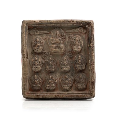 Lot 30 - A Tibetan Clay Votive Plaque (Tsa-Tsa)