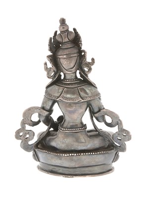 Lot 10 - A Silver Figure of Vajrasattva
