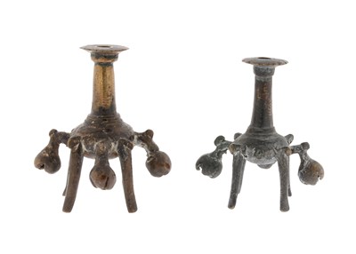 Lot 136 - A Pair of Ancient Bronze Kohl Flasks