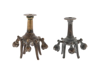 Lot 136 - A Pair of Ancient Bronze Kohl Flasks