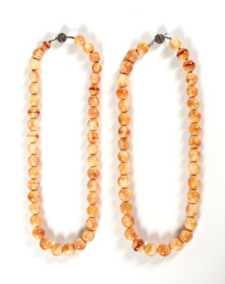 Lot 108 - Three Antique Beads Necklaces