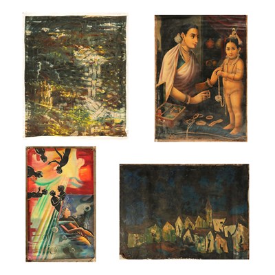 Lot 16 - 4 Indian Paintings, by various unknown artists