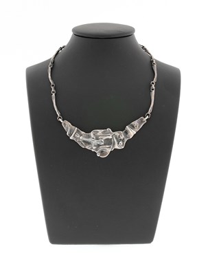 Lot 602 - A Sterling Silver Necklace