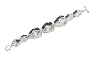 Lot 598 - A Sterling Silver Bracelet