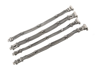 Lot 238 - Four Indian Sterling Silver Bracelets