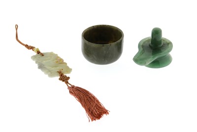 Lot 145 - 3 Asian Jade Artifacts