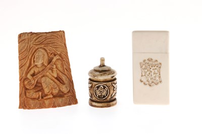 Lot 106 - 3 Carved Objects