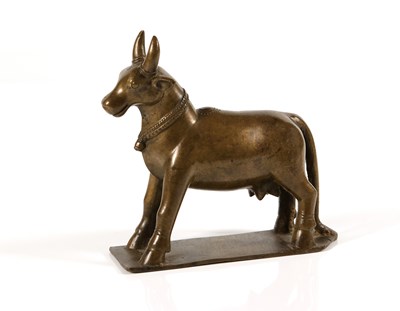 Lot 96 - A Indian Bronze Nandi Bull
