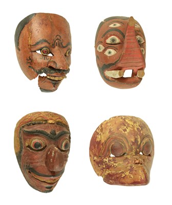 Lot 124 - A Group Of "Topeng" Indonesian Dance Masks