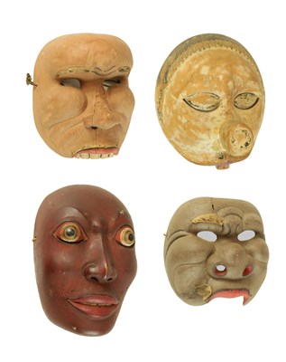 Lot 123 - A Group Of "Topeng" Indonesian Dance Masks