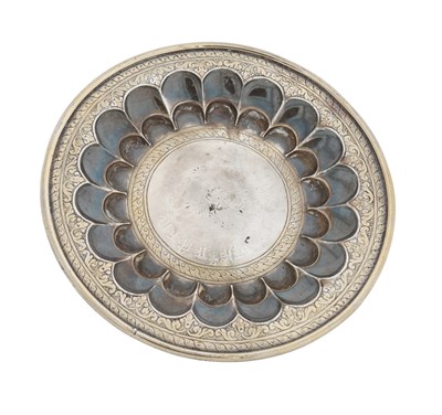 Lot 60 - Indian Silver Lotus Dish