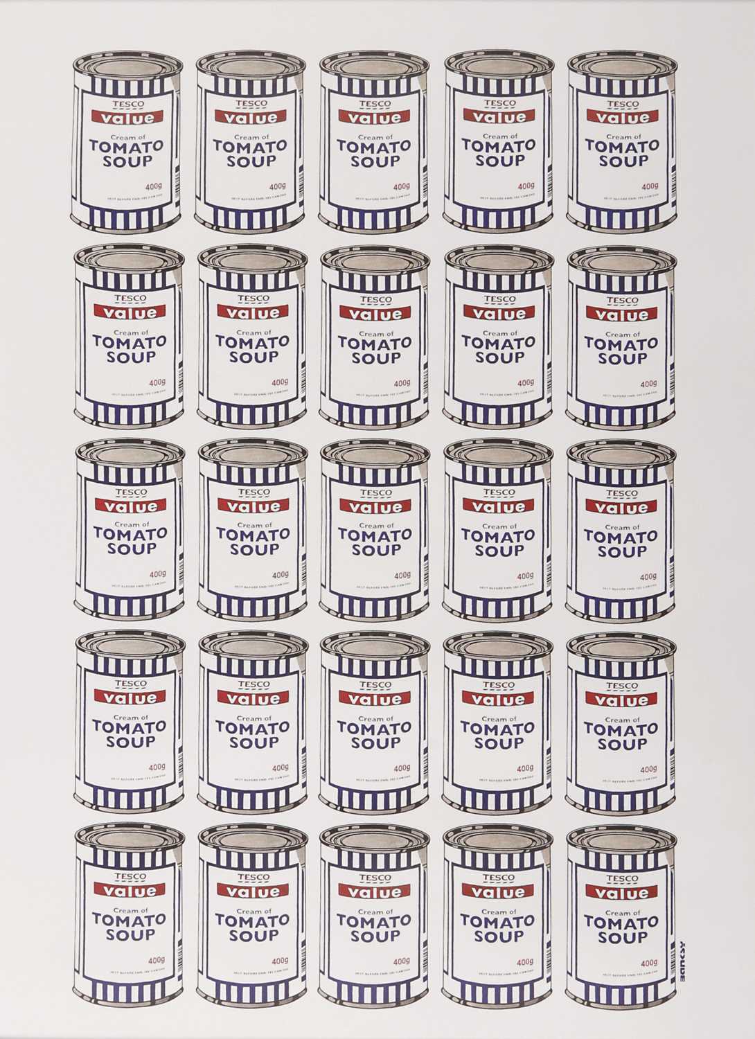 Lot 20 - Banksy (1974) - Tesco Soup Cans.