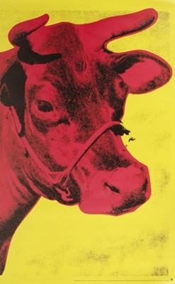 Lot 11 - Andy Warhol (after), Cow (pink)