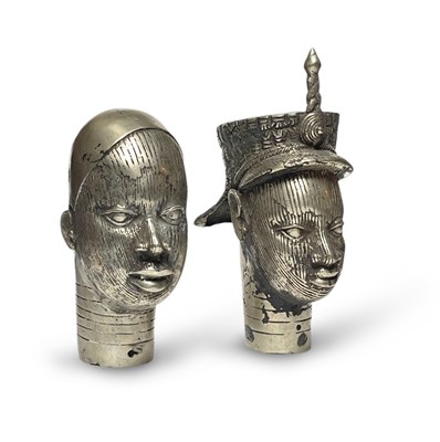 Lot 13 - A Pair of Benin Heads