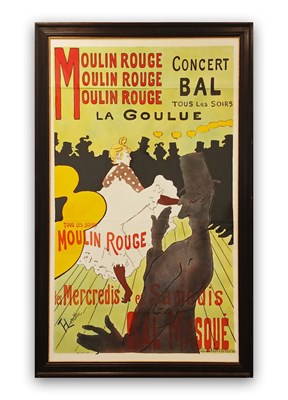 Lot 17 - Moulin Rouge - La Goulue, Coloured Lithograph.