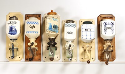 Lot 23 - Eleven Wall Mounted Coffee Grinders