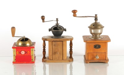 Lot 121 - Six Hand Coffee Grinders