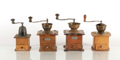 Lot 123 - Seven Hand Coffee Grinders