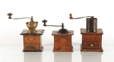 Lot 136 - Seven Hand Coffee Grinders