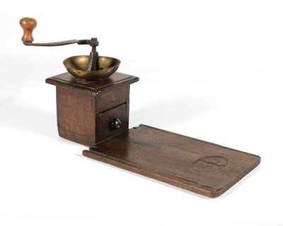 Lot 156 - 18th/19th Century Coffee Grinder with Seat/Stabiliser