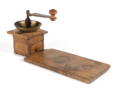 Lot 161 - 19th Century Coffee Grinder with Seat/Stabiliser