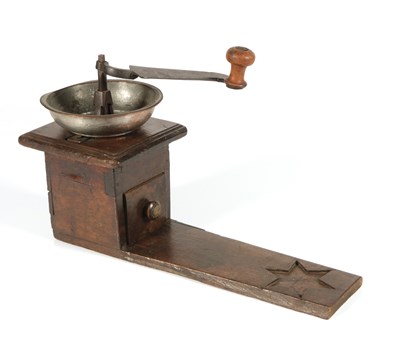 Lot 162 - 19th Century Coffee Grinder with Seat/Stabiliser