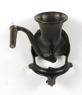 Lot 192 - PERÉE Cast Iron Coffee Grinder, with Royal Coat of Arms