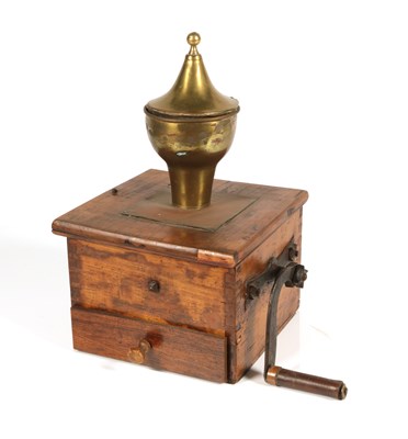 Lot 272 - Early 19th Century Box Coffee Grinder