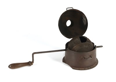 Lot 291 - Cast Iron and Steel Coffee Roaster