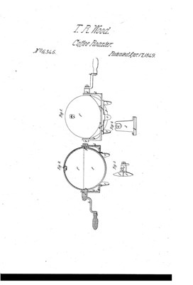 Lot 308 - Thomas R. Wood Patent 'Spherical' Coffee Roaster