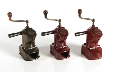 Lot 332 - Three PEDE Bakelite Coffee Grinders