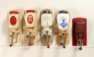 Lot 339 - Ten Wall Mounted Coffee Grinders