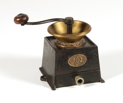 Lot 377 - 19th Century Cast Iron Coffee Mill by Archibald Kenrick & Sons