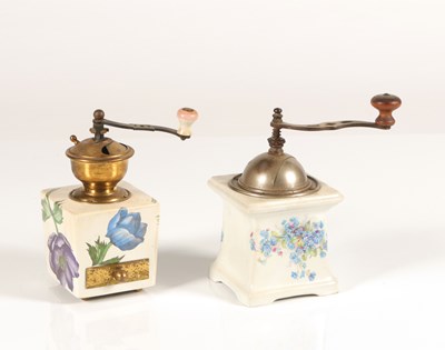 Lot 388 - Two Porcelain Coffee Grinders