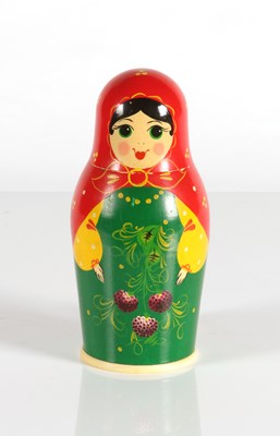 Lot 400 - Russian Matryoshka Doll with Built in Coffee Grinder