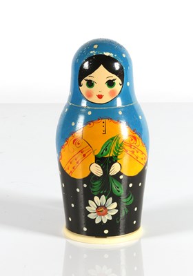 Lot 402 - Russian Matryoshka Doll with Built in Coffee Grinder