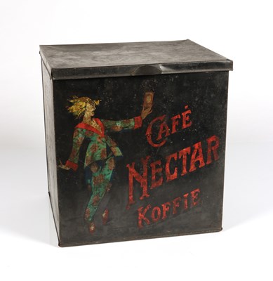 Lot 451 - Rare Large Café Nectar Koffie Storage Tin.