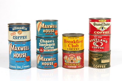 Lot 453 - A Collection of early 1900's Coffee Tins