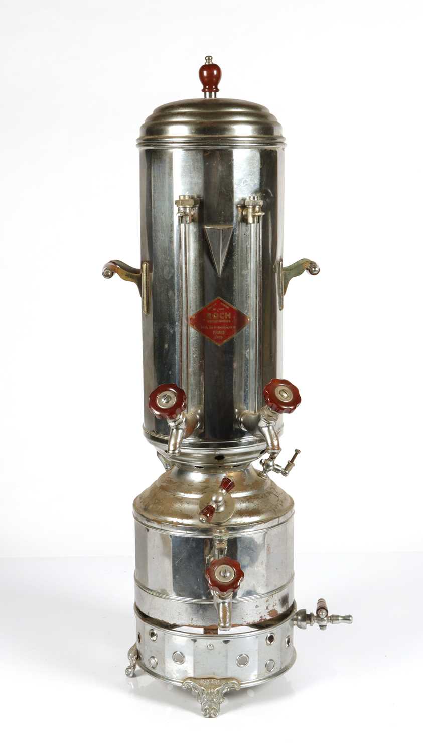 Lot 456 - A French ROCH Coffee Percolator with Gas Burner, dated 1908.