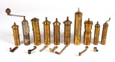 Lot 488 - Twelve Turkish/Ottoman Coffee Grinders